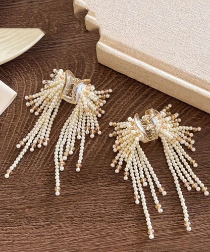 Novelty Champagne Tassel Alloy Hairpin Beads Crystal
