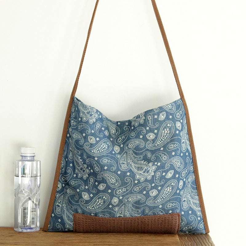 Nischendesign Schultertasche aus Canvas im Retro-Stil OP1016