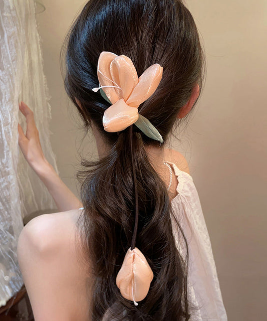 Bellflower Weaving Fabric Hair Band Orange