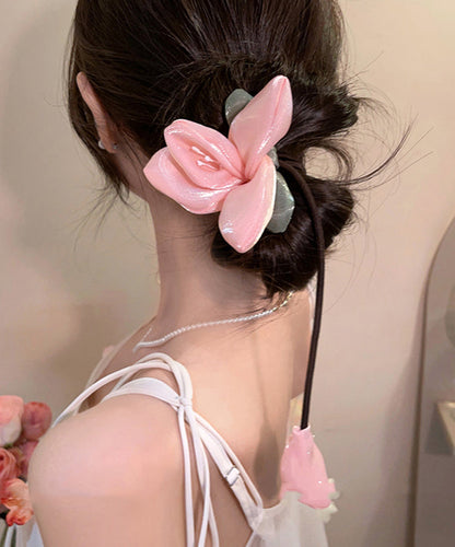 Bellflower Weaving Fabric Hair Band Orange