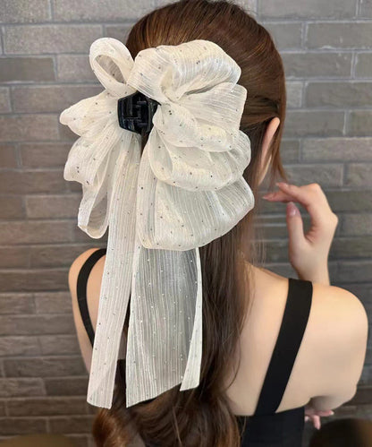 Hairpin Tulle Ribbon Black Bow Dot Original