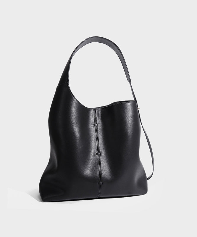 Capacity Blue Bag Original Leather Design Shoulder Calf Large