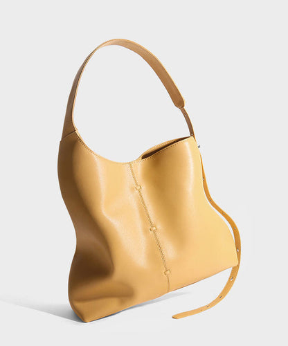 Capacity Blue Bag Original Leather Design Shoulder Calf Large