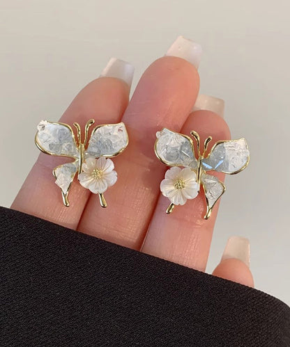 Floral Silver Shell Overgild Sterling Blue Design Original