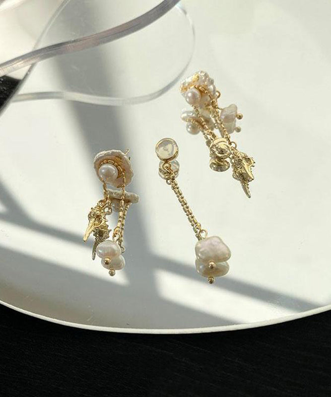 Design Drop Gold Conch Alloy Tassel Pearl Original Copper