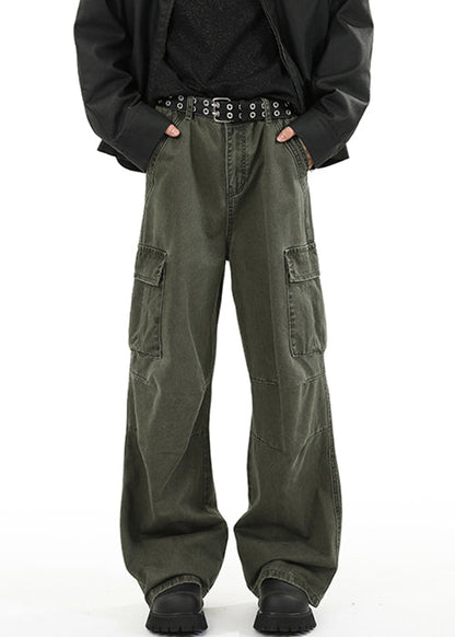 High Pockets Original Spring Green Design Denim Waist Men Pants