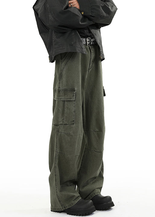 High Pockets Original Spring Green Design Denim Waist Men Pants