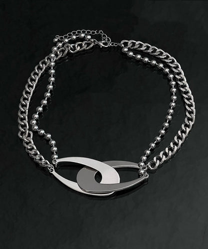 Metal Necklace Original Chain Design Asymmetrical