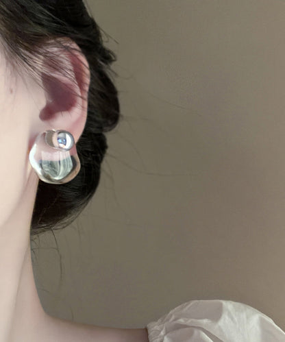 Original Nude Earrings Alloy Stud Design Crystal