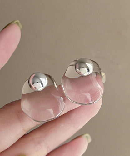 Original Nude Earrings Alloy Stud Design Crystal