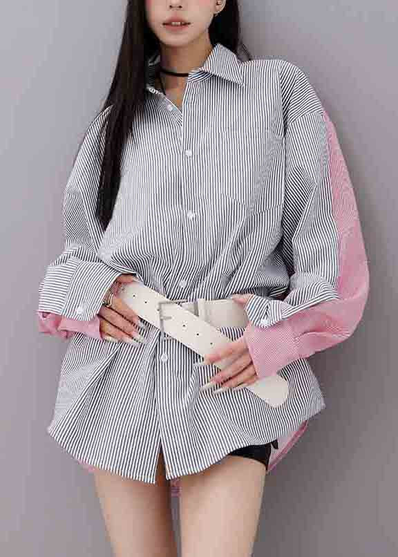 On Wear Both Striped Design Patchwork Cotton Original Sides