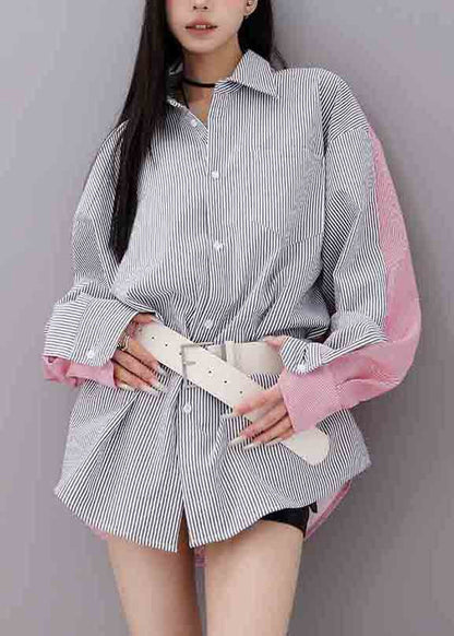 On Wear Both Striped Design Patchwork Cotton Original Sides