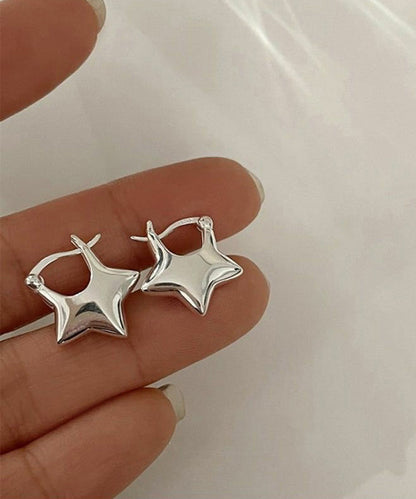 Design Silk Original Sterling Star Earrings Silver Stud