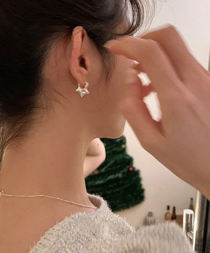Design Silk Original Sterling Star Earrings Silver Stud