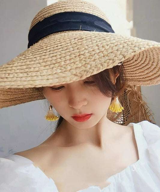 Earrings Yellow Alloy Floral Holiday Design Original Drop