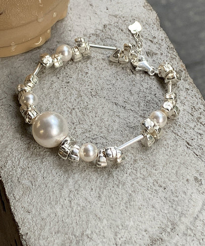 Pearl Original Silk Broken 925 Bracelet Silver Chain