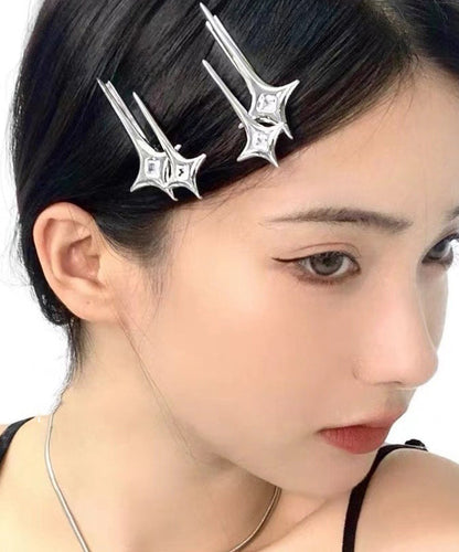 Zircon Star Hairpin Silk Alloy Metal Original