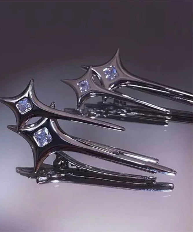 Zircon Star Hairpin Silk Alloy Metal Original