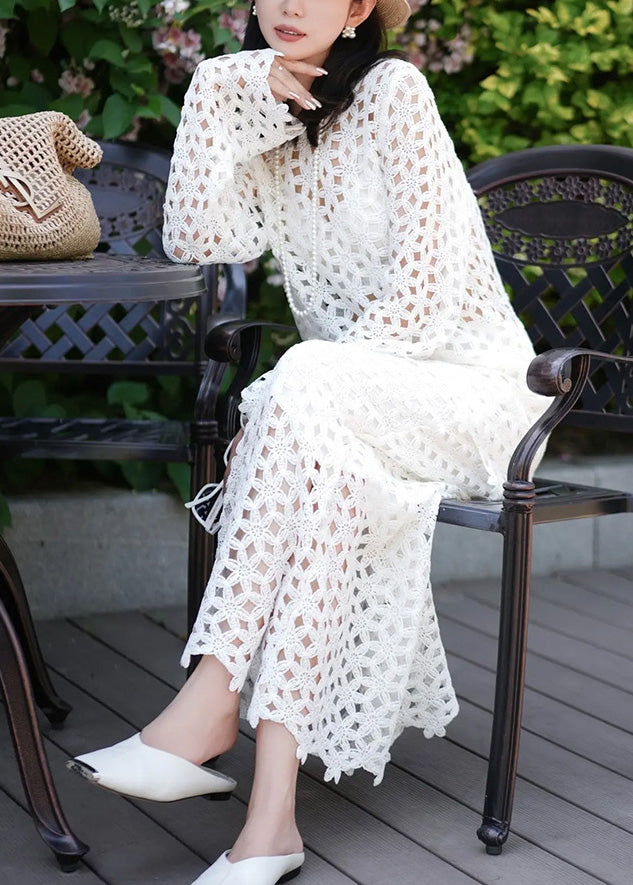 Hollow White Original Piece Solid Out Set Two Fall