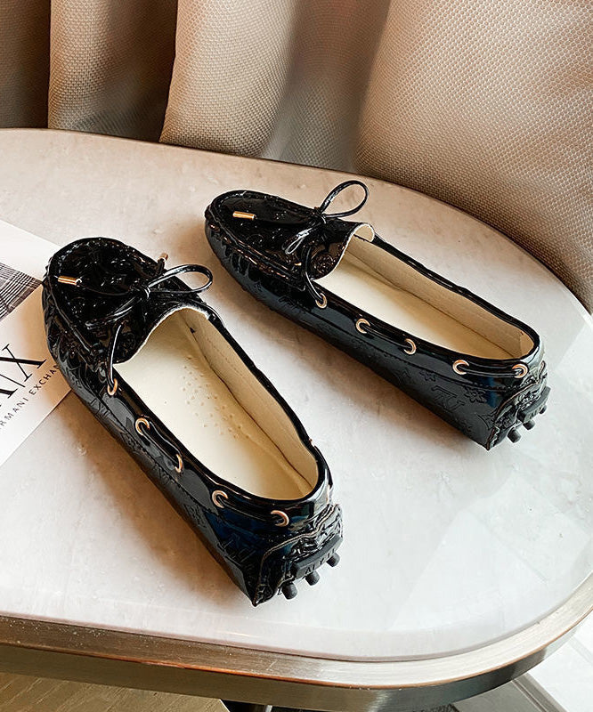 Loafers Faux Comfortable Leather Splicing Pink Penny