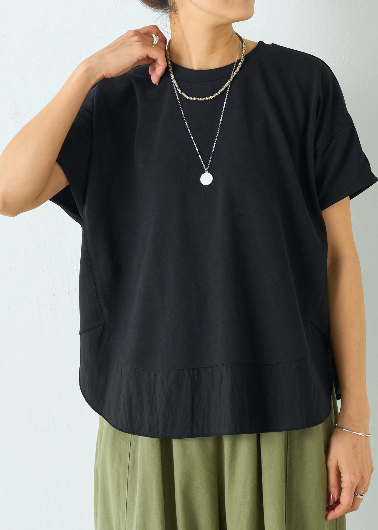 Cotton Oversized Plus Size Black Tanks Patchwork Summer