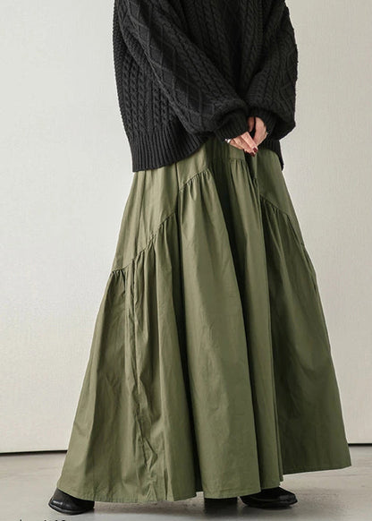 White Patchwork Hem Cotton Size Summer Exra Plus Large Skirt