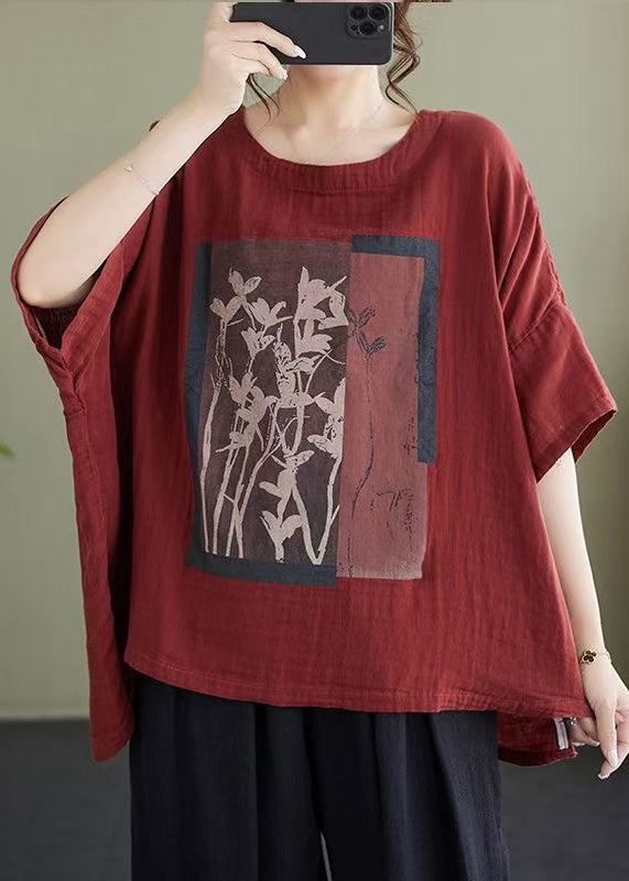 Cotton White Low Design High Bracelet Size Print Plus Blouses