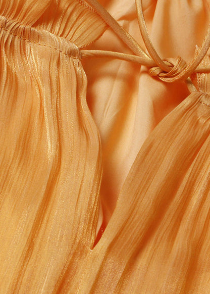 Lace Size Mini Up Summer Ruffled Yellow Plus Dress