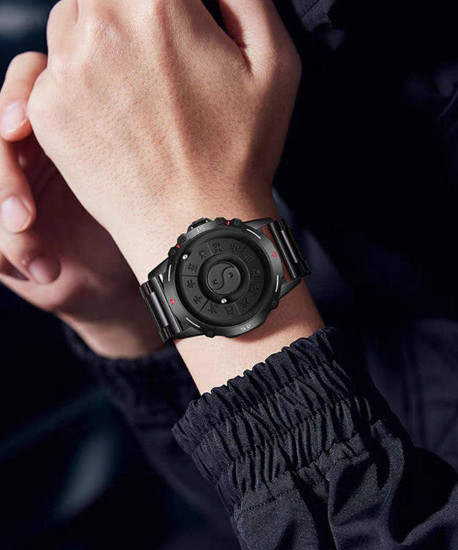 Stainless Eight-Diagram-Shaped Retro Steel Black Appetizer