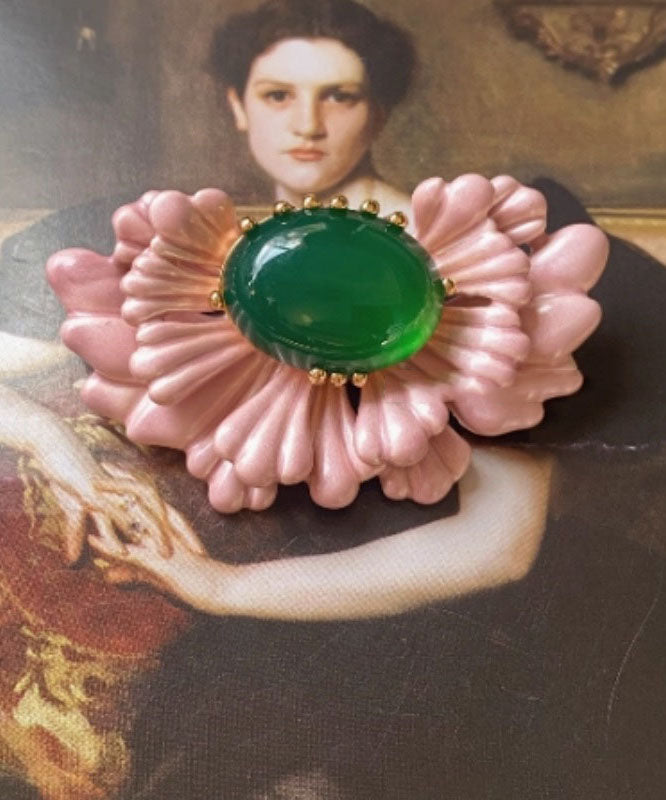 Stud Agate Sterling Pink Asymmetry Silver Earrings Retro