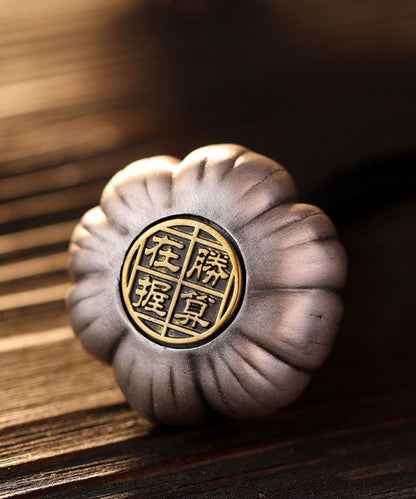 Sterling Silk Cloud Chains Retro Silver Auspicious Phone Garlic