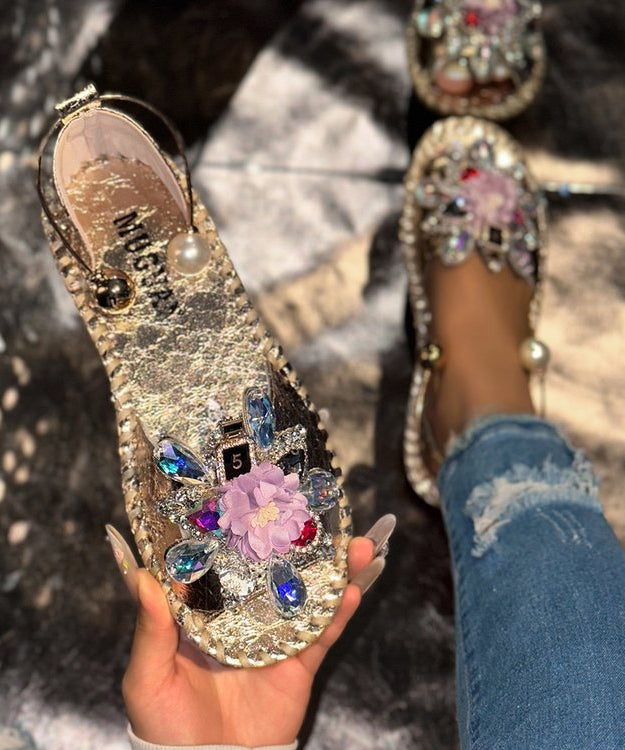 Fashion Zircon Best Floral Silver Walking For Splicing Sandals