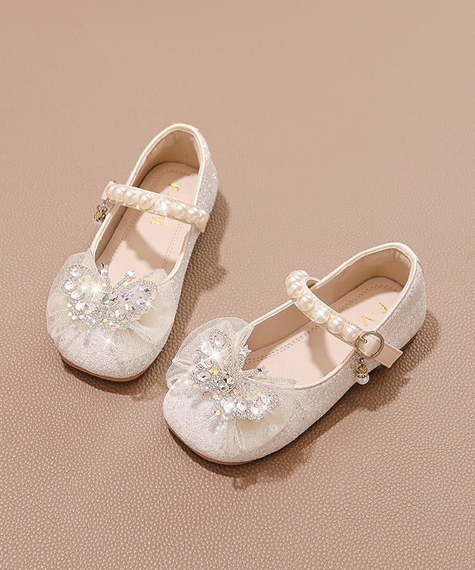 Soft 2025 Silver New Zircon Nail Princess Shoes Sole Bead