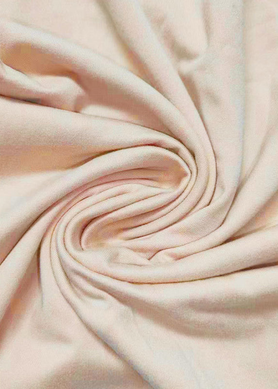 Solid Dress Simple Strap Cotton Asymmetrical Spaghetti Apricot