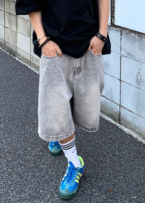 Simple Black Pockets Solid Mens Pants High Waist Summer YL017