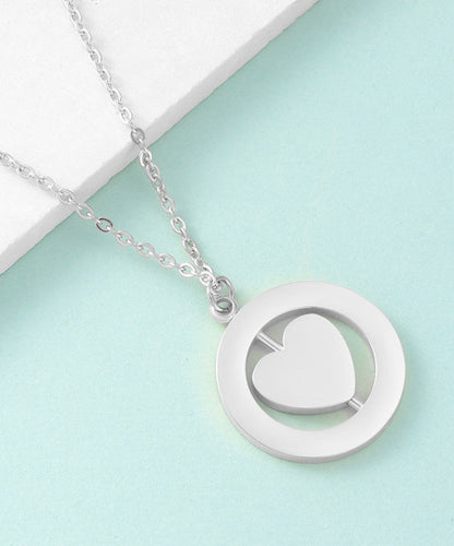 Necklace Stainless Steel Love Gold Pendant Simple Overgild