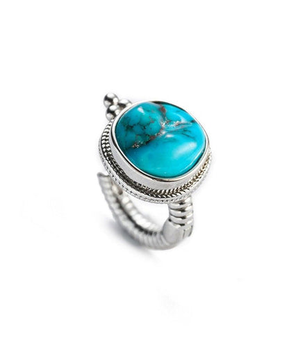 Stud Earrings Silk Turquoise Silver Simple Sterling