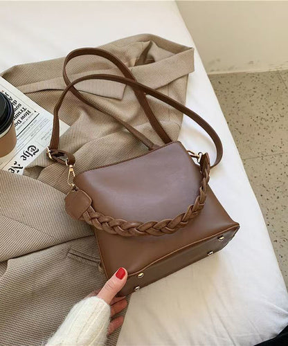 Messenger Faux Durable Solid Simple Bag Leather