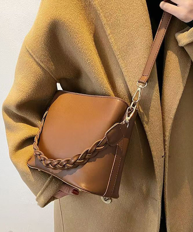 Messenger Faux Durable Solid Simple Bag Leather