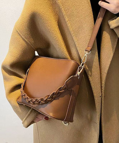Messenger Faux Durable Solid Simple Bag Leather