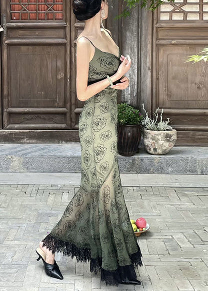 Fit Strap Lace Blackish Spaghetti Neck Green V Patchwork Slim