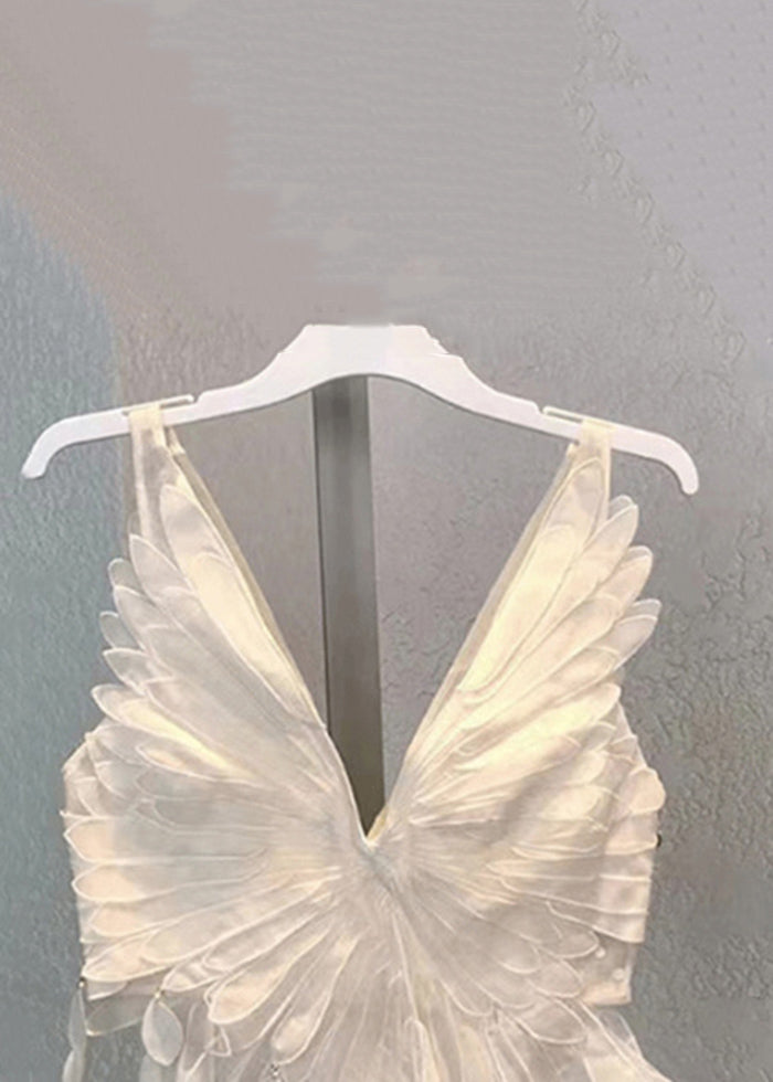 Neck Tank Cotton Design Original Sleeveless V White Fit Slim