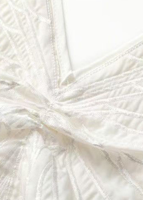 Neck Tank Cotton Design Original Sleeveless V White Fit Slim