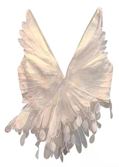 Neck Tank Cotton Design Original Sleeveless V White Fit Slim