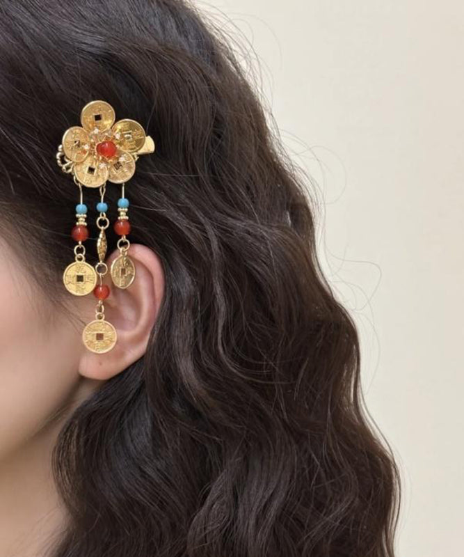 Copper Tassel Overgild Sterling Style Coin Turquoise Gold Silver