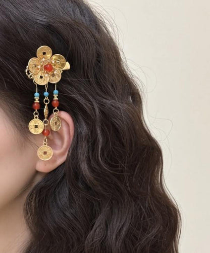 Copper Tassel Overgild Sterling Style Coin Turquoise Gold Silver