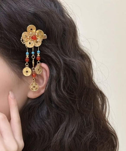 Copper Tassel Overgild Sterling Style Coin Turquoise Gold Silver