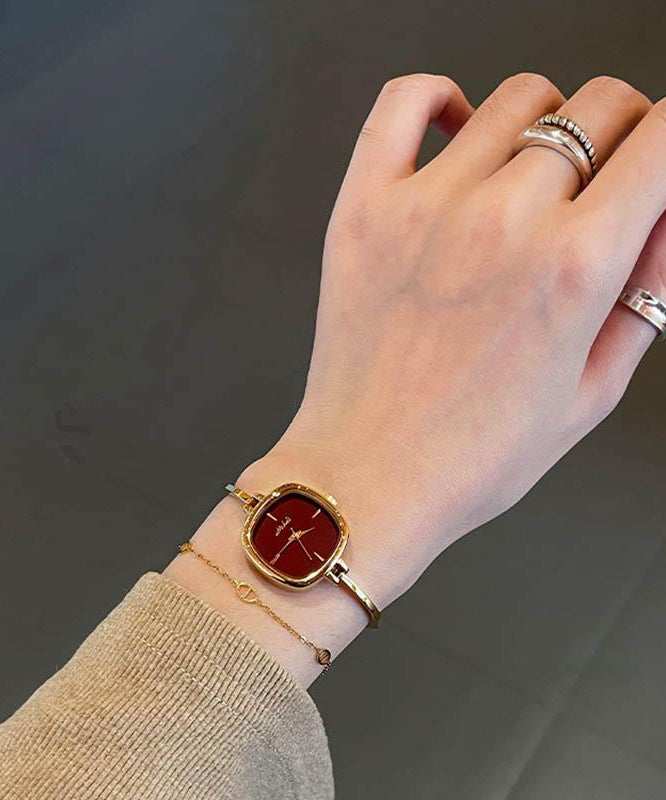 Watches Red Chain Style Quartz Alloy Movement