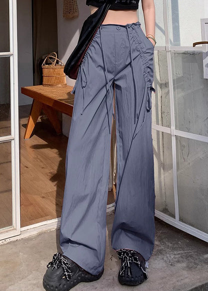 Drawstring Pants Drying Spring Sports Bow Apricot Quick Stylish