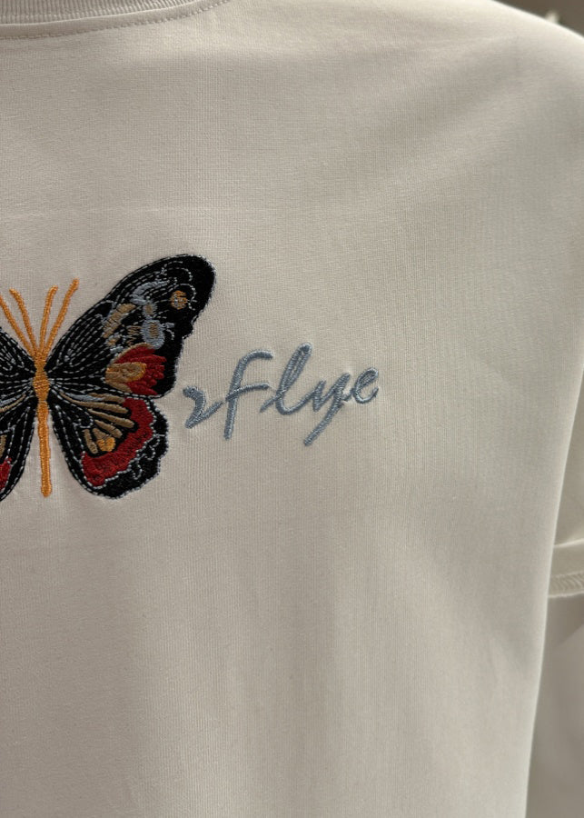 Summer Mens Embroideried Black T O-Neck Stylish Shirt